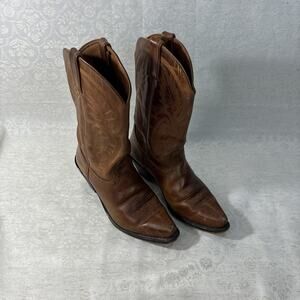 Laredo Western Cowgirl Boots Women’s Size 7 Brown Faux Leather Stock No. 2174